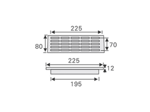 دریچه هوا PVC سایز 30-8 سانتی متر