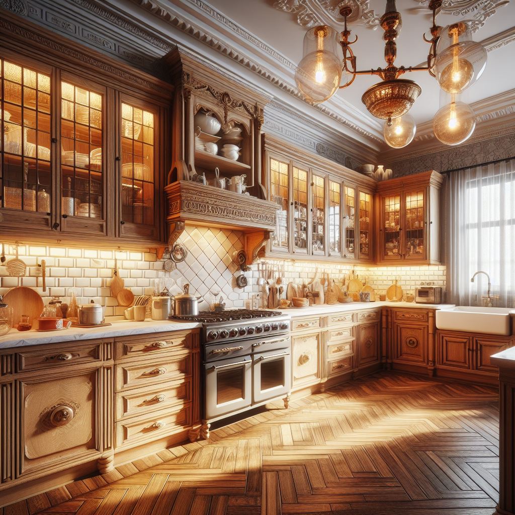 نورپردازی آشپزخانه‌های کلاسیک