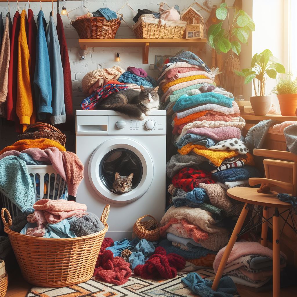 عامل چروک شدن لباس ها حجم زیاد لباس در ماشین لباسشویی